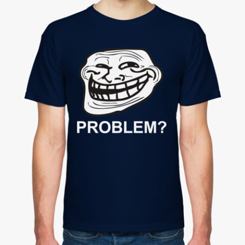 Футболка с принтом  TrollFace