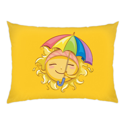Подушка с принтом Летнее Солнышко