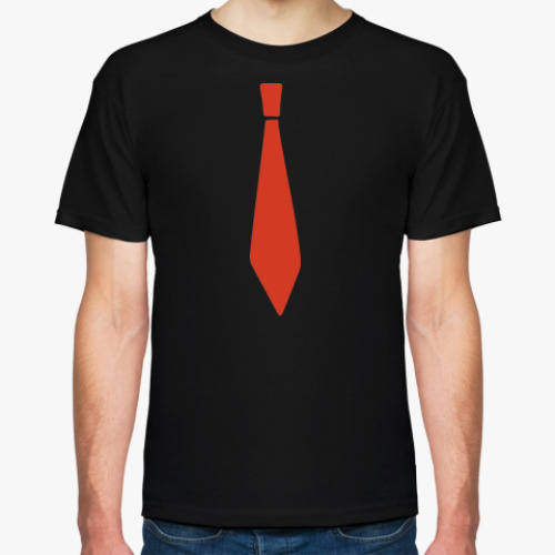 Футболка с принтом Забавный галстук