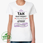 Женская футболка органик