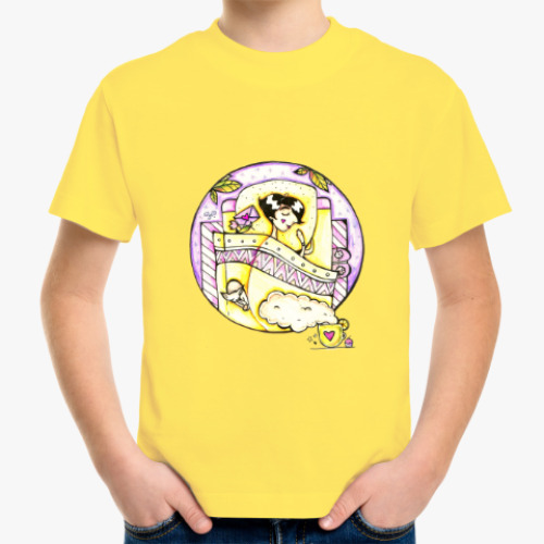 Детская футболка с принтом Сон