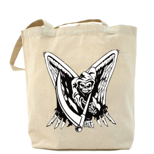 Сумка шоппер с принтом Ангел Смерти