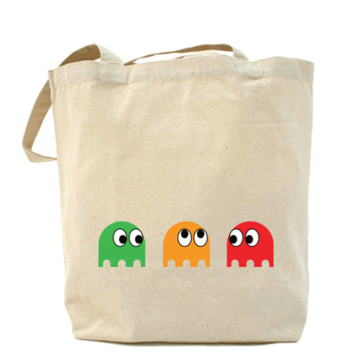 Сумка шоппер с принтом Pacman