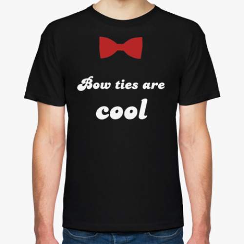 Футболка с принтом Bow ties are cool