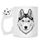 Кружка с футбольным мячиком