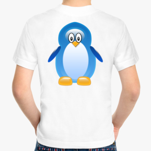 Детская футболка с принтом Пингвин