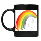 Кружка цветная UV-DTF