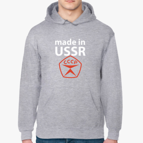 Толстовка худи с принтом Made in USSR / Сделано в СССР