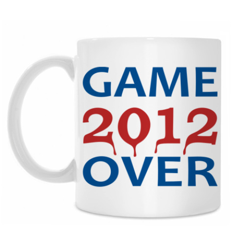 Кружка с принтом 2012 Game over
