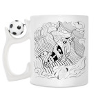 Кружка с футбольным мячиком