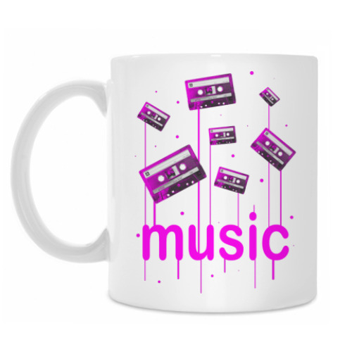 Кружка с принтом Music