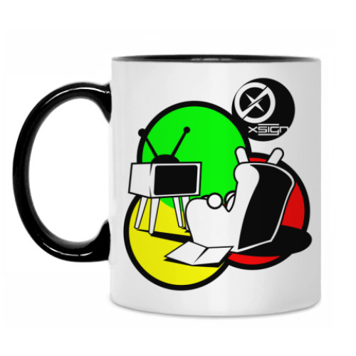 Кружка с принтом Ebunny TV