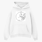 Толстовка худи оверсайз