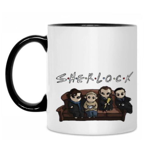 Кружка с принтом Sherlock