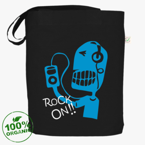 Сумка шоппер с принтом ROCK ON!!