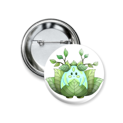 Значок 37мм с принтом Милый лесной дух