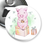 Поросенок с подарками