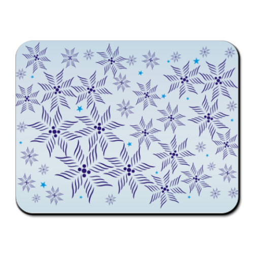 Коврик для мыши с принтом снег