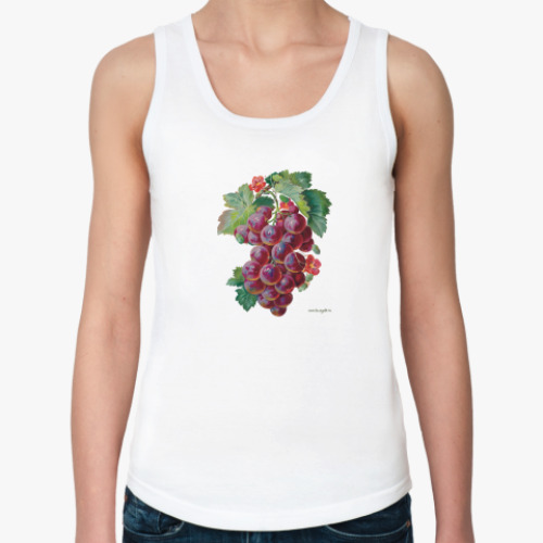 Женская майка с принтом виноград