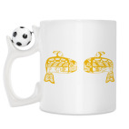 Кружка с футбольным мячиком
