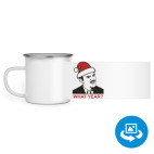 Кружка металлическая белая (круговая запечатка)