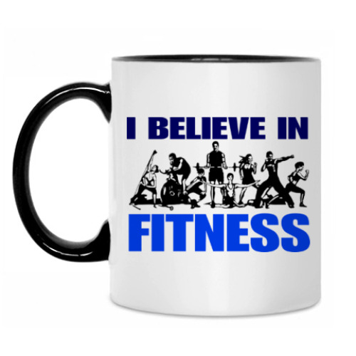 Кружка с принтом Powerlifting - fitness