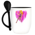 Кружка с ложкой