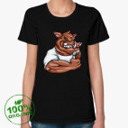 Женская футболка органик