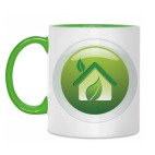 Двухцветная кружка Эко-дом