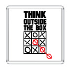 Магнит 6.5 x 6.5 см  Think Outside The Box