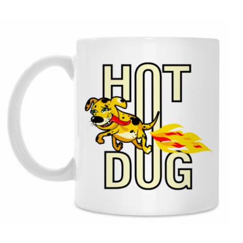 Кружка с принтом Hotdog