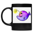 Кружка цветная UV-DTF