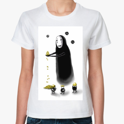 Классическая футболка с принтом Безликий