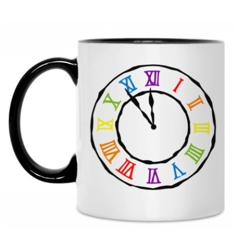 Кружка с принтом Часы