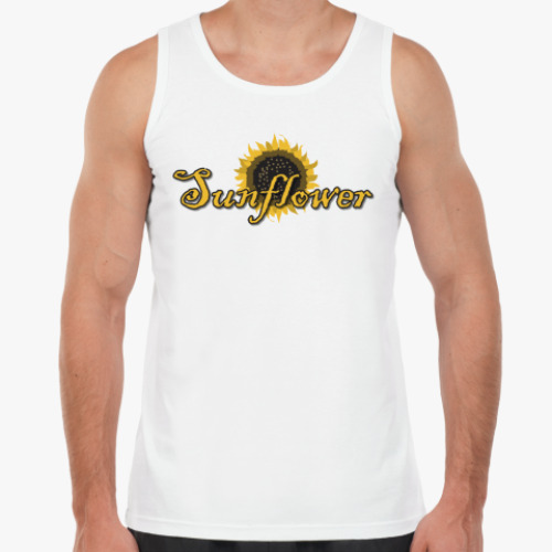 Майка с принтом ПОДСОЛНУХ