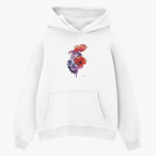 Толстовка худи оверсайз