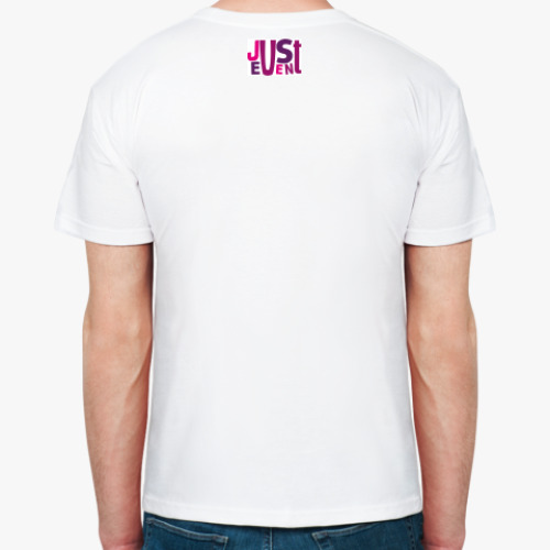 Футболка с принтом  JustEvent