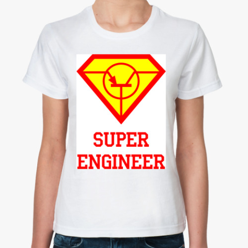 Классическая футболка с принтом Superengineer 2
