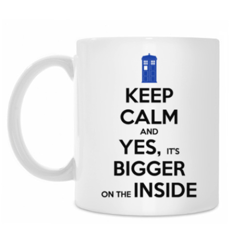 Кружка с принтом KEEP CALM and DOCTOR WHO