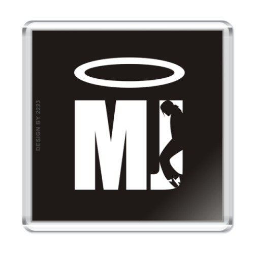 Магнит с принтом MJ is Saint