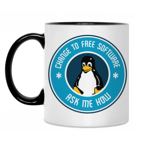 Кружка с принтом Линуксоид Che Guevara