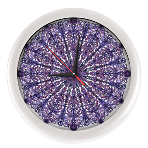 Настенные часы с принтом Тонкий Узор,Ажур,кружево,lace