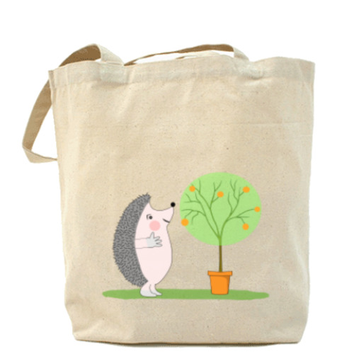 Сумка шоппер с принтом Ёжик