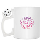 Кружка с футбольным мячиком