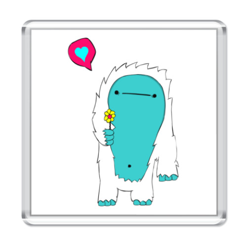 Магнит с принтом Ети