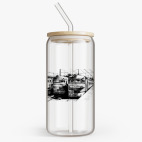 Банка с бамбуковой крышкой