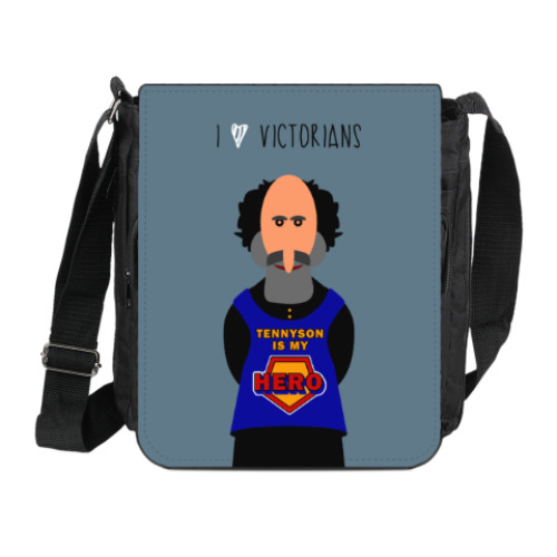 Сумка на плечо (мини-планшет) с принтом Английские писатели