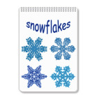 Блокнот А4 Снежинки