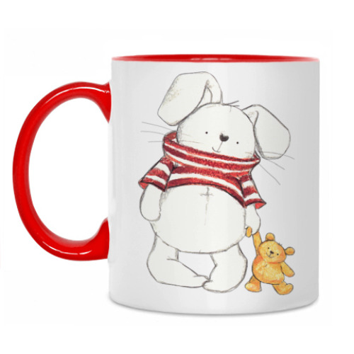 Кружка с принтом Кролик