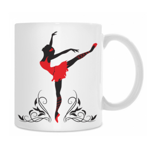 Кружка с принтом Прекрасная танцовщица
